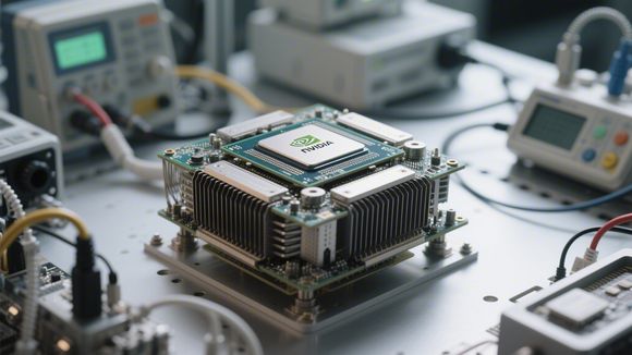 NVIDIA B200 Superchip close-up showing advanced cooling solution