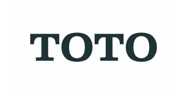 The image depicts the word "TOTO" in bold, uppercase letters. The text is set against a plain white background, giving it a clean and straightforward appearance. The font is sans-serif, which contributes to a modern and minimalistic look. This logo is associated with TOTO Ltd., a well-known Japanese company that manufactures plumbing fixtures and fittings, among other products. The simplicity of the design emphasizes the brand's name, making it easily recognizable.