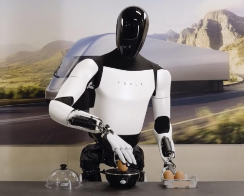Tesla Optimus Robot Masters Cooking & 18WPM Neural Typing