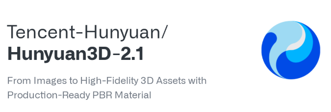 Tencent Hunyuan 3D 2.1 open source platform interface demonstrating advanced game asset creation tools and features