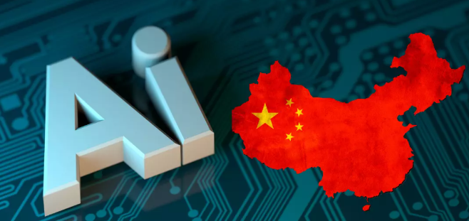 Chinese business professionals working with AI technology showing Enterprise AI Job Penetration Rate growth, artificial intelligence careers and AI Jobs market expansion in modern office environment