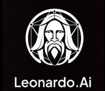 Leonardo AI official website interface showing AI-generated artwork creation tools, featuring the platform's AI Canvas and image generation capabilities for digital artists and content creators
